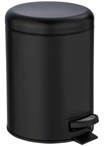 Wenko Tissue-emmer Leman 5 liter, bxdxh: 21x28x24 cm pedaalemmers zwart