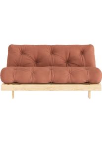 KARUP Slaapbank Daybed Roots Slaapbank – ??Gastenbed & Bank van FSC-Grenen bedden maat Katoenmix bruin