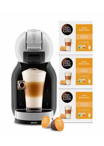 Nescafé DOLCE GUSTO Nescafé Dolce Gusto Koffiecapsulemachine KP123B Mini Me, incl. 3 pakketten nescafé dolce gusto latte macchiato dolce gusto grijs