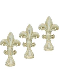 I.GE.A. Decoratief figuur Franse lelie (set van 3) beelden & sculpturen beige