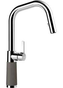 Schock Keukenkraan SC-530 SB uitschuifbaar, straal-douche, terugstroombegrenzer, draaibereik 120&deg; keukenkranen maat - grijs