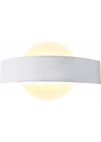 N&auml;ve n&auml;ve Led-wandlamp Stan Effici&euml;ntieklasse: E, wit/gesatineerd, metaal/acryl, l: 24 cm, h: 13 cm wandlampen wit