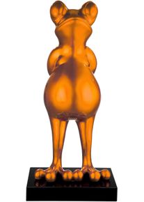 Casablanca by Gilde Dierfiguur Sculptuur Kikker oranje (1 stuk) beelden & sculpturen oranje