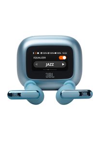 JBL Draadloze in-ear hoofdtelefoon LIVE BEAM 3 True Adaptive Noise Cancelling, IP55, Personi-Fi 3.0 oordopjes blauw
