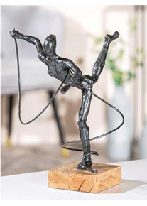 Casablanca by Gilde Decoratief figuur Sculptuur "Lichaamsbalans" (1 stuk) beelden & sculpturen grijs