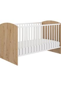 Galipette Ledikantje Arthur Ledikantje 70x140 met lattenbodem, in twee hoogten verstelbaar babybedden beige