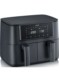 Severin Airfryer FR 2463 2 x 4 l "Dual" airfryers zwart
