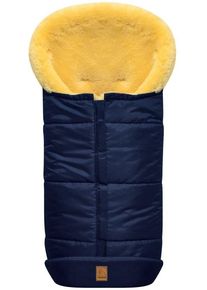 Heitmann Felle Voetenzak Eisbärchen - Lamsvacht wintervoetsak - Premium kwaliteit met echte lamsvacht, voor kinderwagen & buggy, 6 gordelsleuven,