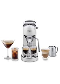 De'Longhi De'Longhi Espressomachine DEDICA DUO EC890.M, Cold Brew in minder dan 5 minuten, 15 cm breed, 1,1 liter, incl. melkopschuimneus espressomachines wit