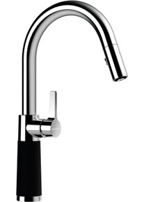 Schock Keukenkraan SC-520 SB uitschuifbaar, straal-douche, terugstroombegrenzer, draaibereik 120&deg; keukenkranen maat - zwart