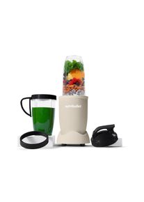 NUTRIBULLET Blender Pro NB907MASN - compacte mixer, 900W, 2 mengbekers (700 + 925ml), Zand Drukkken, draaien, mixen, sterke motor, beker+accessoires
