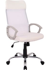 Inosign Bureaustoel Kirsten, bureaustoel, met ventilerende stof achter bureaustoelen maat Netstof wit