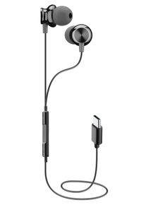 cellularline In-ear koptelefoon USB-C In Ear hoofdtelefoon met microfoon oordopjes zwart