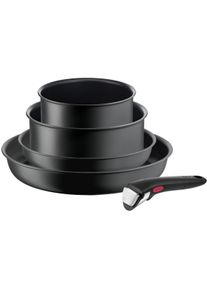 Tefal Pannenset L76495 Ingenio Ultimate Anti-aanbak, thermo-signaal, afneembare handgreep, voor alle kookplaten, inductie (set, 5-delig) pannensets