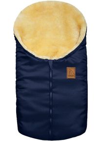 Heitmann Felle Voetenzak Eisbärchen - Kleine lamsvacht wintervoetsak - Premium kwaliteit dames pantoffels blauw