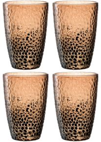 Leonardo Glazenset Matera 340 ml(set, 4-delig) glazen beige