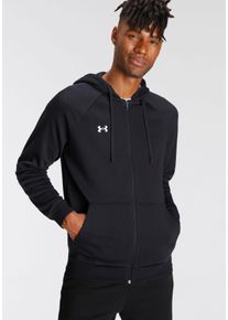Under Armour Sweatvest UA Rival Fleece-Hoodie met Doorlopende Zip voor unisex sweatvesten maat S zwart