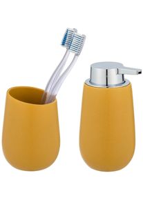 Wenko Set badkameraccessoires Badi van hoogwaardige keramiek (set, 2-delig) badkameraccessoires maat -