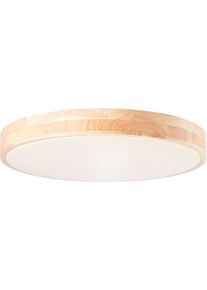 BRELIGHT Led-wandlamp SLIMLINE D 50 cm, 3800 lm, 3000-6500 K, CCT, dimbaar, hout licht/wit wandlampen maat -