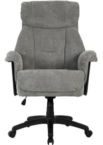 Duo Collection Bureaustoel Mauro XXL Belastbaarheid tot 150 kg bureaustoelen maat Microvezel grijs