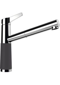 Schock Keukenkraan SC-510 SB ND Lagedruk, uitschuifbaar, terugstroombeveiliging, draaibereik 120&deg; keukenkranen grijs