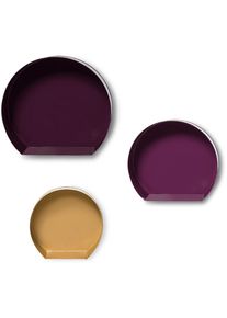 Kayoom Decoratief wandrek Set wandrekken triple 110 (1 stuk) wandplanken & -rekken paars