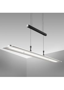 B.K.LICHT Led-hanglamp BKL1491 LED hanglamp, traploos in hoogte verstelbaar, dimbaar via touch (1 stuk) hanglampen zwart