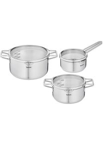 Tefal Pannenset Jamie Oliver Ingenio G6, kookpan set inductie met pannen Thermo-signaal, geschikt voor alle soorten fornuizen, L9769932 (set, 6-delig)