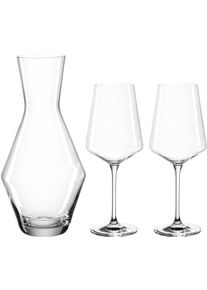Leonardo Glazenset Puccini (1 karaf, 2 wijnglazen)(set, 3-delig) glazen wit