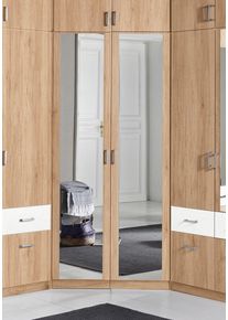 Rauch Hoekkledingkast Bremen met 8 losse planken hoekkasten beige
