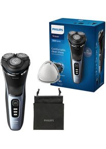 Philips Elektrisch scheerapparaat Shaver Series 3000 S3243/12 5-dimensionaal beweegbare flex-scheerkoppen, beschermkap en tas scheersets zwart
