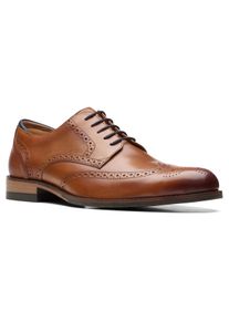 Clarks Schoenen met perforatie Craft Arlo Limit Business schoen, veterschoen met zacht voetbed heren veterschoenen maat 41 bruin