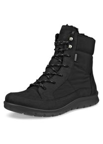 Ecco Winterlaarzen Babett Boot Veterboots, enkellaarsje met waterdichte GORE TEX-membraan dames winterlaarsjes maat 35 zwart