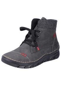 Rieker Winterlaarzen Veterboots, enkellaarsjes, casual boots met zachte schachtrand dames winterlaarsjes maat 38 grijs