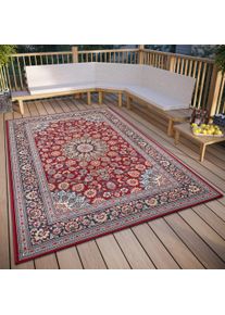 Hanse Home Vloerkleed Kadi In-& Outdoor, Tapijt, Weerbestendig, Balkon, Tuin, Woonkamer, Orient moderne vloerkleden rood
