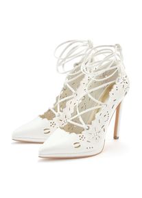 LASCANA Belle Affaire Highheel-pumps Stiletto pump met uitsparingen, dames hoogfront pumps maat 36 wit