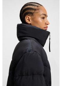 BOSS Orange Gewatteerde jas Padilena Premium Damesmode Regular Fit met opstaande kraag, gevoerde zakken dames donsjassen maat 40 blauw