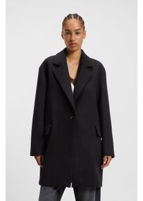 BOSS Orange Korte jas Calesara Premium Damesmode in rechte pasvorm, wolpercentage dames mantels maat 38 zwart