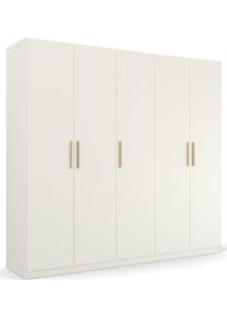 Rauch Kledingkast Skandi by Quadra Spin Slaapkamerkast in landelijke stijl met massief houten grepen van wildeiken kledingkasten wit