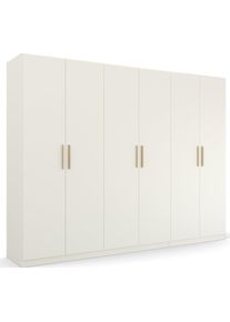 Rauch Kledingkast Skandi by Quadra Spin Slaapkamerkast in landelijke stijl met massief houten grepen van wildeiken kledingkasten wit