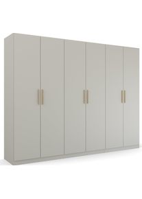 Rauch Kledingkast Skandi by Quadra Spin Slaapkamerkast in landelijke stijl met massief houten grepen van wildeiken kledingkasten grijs