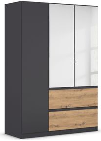 Rauch Draaideurkast Kledingkast Kast Garderobe Wasmand COSTA in 3 Breedtes met spiegel, greeploos front en push-to-open functie made in germany