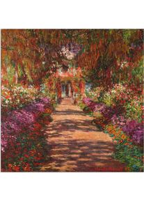 Artland Artprint Weg in Monets tuin in Giverny. 1902 als artprint van aluminium, artprint voor buiten, artprint op linnen, poster, muursticker foto