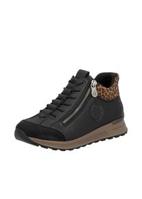 Rieker Sneakers Ready2GO Veterboots, high top sneaker, enkellaarsjes met soft-inlegzool dames schoenen maat 36 zwart