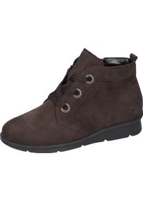 Waldläufer Waldläufer Hoge veterschoenen K-INGA ankle boot, comfortable schoen in comfort wijdte k = extra wijd dames veterlaarsjes maat 5,5 (38,5) bruin