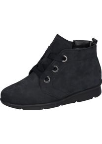Waldläufer Waldläufer Hoge veterschoenen K-INGA ankle boot, comfortable schoen in comfort wijdte k = extra wijd dames veterlaarsjes maat 4,5 (37,5) blauw