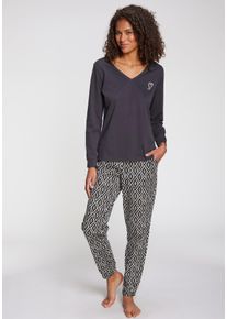 Vivance Dreams Pyjamabroek Met elastische broekzoom dames nachtkleding maat 40/42 zwart