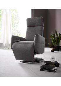 Places of Style Relaxfauteuil Cobra in maat m, naar keuze met motor en opstahulp tv-fauteuils maat Luxe-microvezel vintage-look grijs