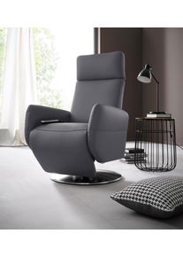 Places of Style Relaxfauteuil Cobra in maat m, naar keuze met motor en opstahulp tv-fauteuils maat NaturLEDER® grijs