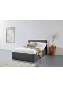 WESTFALIA Polsterbetten Gestoffeerd bed Rostock ook verkrijgbaar met extra opbergruimte en verstelbare hoofdsteunen bedden maat Imitatieleer zwart